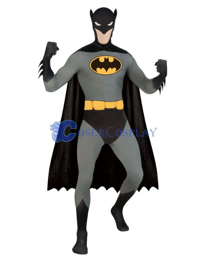 Batman Cosplay Costume With Cape Party Zentai